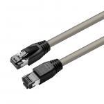 MicroConnect CAT8.1 S/FTP 0,25m Grey LSZH Shielded Network Cable, AWG