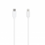 SEEK TOTI Type-C Lightning, 1 m PVC andmed kaabel 2A (mitte-MFI), valge