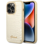 GUESS GUHCP14LHGCRHD iPhone 14 Pro 6,1" kuldne/kuldne Croco kollektsioon hardcase