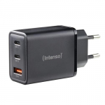 Intenso Energiaadapter 1x USB-A/2x USB-C 65W GaN Must