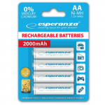 ESPERANZA Esperanza EZA104W PRECHARGED HR6 2000MAH ALWAYS READY BLISTER PACK 4PCS.