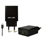 Beline Reisisgilaadija 2x USB + USB-C 2A must
