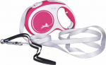 Flexi automatic leash New Comfort L tape 5 m color red.