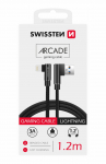 Swissten L-tpi tekstilemine universaalne kiire laadimine 3.1 USB-Lightning andmete ja laadimiskaabel 1,2m