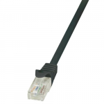 Logilink 3m Cat.5e U/UTP RJ45 vrgukabel Must Cat5e U/FTP (STP)