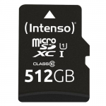 Intenso SD MicroSDXC karta 512GB, UHS-I, SD-adaptri kaasas, mgiversioon