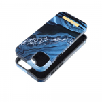 FORCELL F-PROTECT Mirage case compatible with MagSafe for IPHONE 14 Plus ocean marble