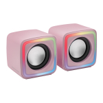 Mars Gaming MSCUBEP Compact RGB Gaming klariidid 8W DSP / roosa