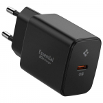 Spigen Essential EE201EU 20W USB-C vrgulaadija must