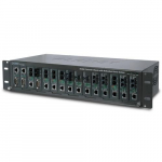 Planet 15-slot 19"" Media Converter Chassis with Redundant Power