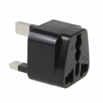 Maclean MCE154 Adapter EU Socket for UK Plug, Black