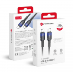 USB-C kaabel USB-C Forcell F-Energy QC4.0 PD 3A 60W Gradient 1 m C354 must