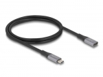 Delock 81201 USB kaabel USB4 Gen 2x2 1 m USB-C must, hall