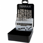 19-piece drill set RUKO Terrax HSS