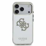 GUESS PC/TPU peegeldatav 4G Glitter logo MagSafe mbris Apple iPhone'i 17 Pro jaoks