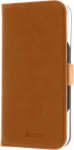 Insmat Premium Flip Case rahakoti mbris, Apple iPhone 16 Pro, pruun (650-3294)