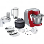 BOSCH MUM58720 toidaksessor 1000 W, 3,9 L, hall, punane, roostevaba teras