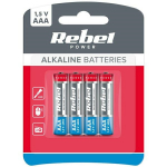 REBEL leelispatareid LR03 4tk BAT0060B