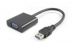 MicroConnect USB 3.0-VGA M/F Black Black Max. 1920x1080p
