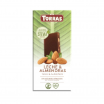 Piima&scaron;okolaad mandlitega ilma lisatud suhkruta STEVIA, Torras, 125 g