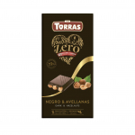 Tume &scaron;okolaad sarapuup&auml;hklitega ilma lisatud suhkruta Torras, 150 g