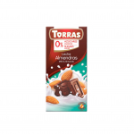 Piima&scaron;okolaad mandlitega ilma lisatud suhkruta Torras, 75 g