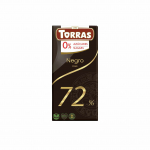 Tume &scaron;okolaad 72% ilma suhkruta Torras, 75 g
