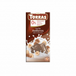 Sarapuup&auml;hklitega piima&scaron;okolaad ilma lisatud suhkruta Torras, 75 g