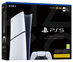 PS5 PlayStation 5 Slim Digital Edition - White, 825 GB SSD