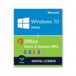 Windows 10 Home + Microsoft Office 2013 Home and Student Bundle - Digital Licences