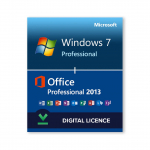 Windows 7 Professional + Microsoft Office 2013 Professional Bundle - Digital Licences