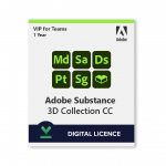 Adobe Substance 3D Collection CC VIP | 1 Year | Digital Licence