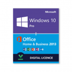 Windows 10 Pro + Microsoft Office 2013 Home and Business Bundle - Digital Licences