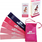 MP Sport Set of 5 Mini Loop Bands - Pink