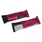 PROTELINE - Maasika maitsega proteiinipatakas kondiitritoodete glasuuriga (40g)