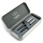 Parker Jotter Bond Street Black CT kuulipliiatsi ja pliiatsi komplekt metallkarbis