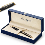 Waterman H&eacute;misph&egrave;re Laka Matte Black GT pastapliiats graveeringuga
