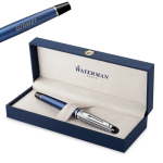Waterman Expert Deluxe Metallic Blue CT biros - 2187682 koos graveeringuga