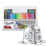 Sharpie Fine 20 v&auml;rvi komplekt koos v&auml;rvikotiga