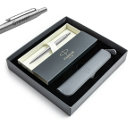 Parker Jotter Stainless Steel CT pastapliiats graveeringuga / kott / kinkekomplekt