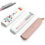 Parker Jotter Originals roosa PINK pastapliiatsikomplekt koos graveeringuga + &uuml;mbris / j&otilde;ulukingitus