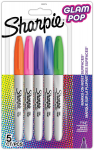 Sharpie Fine Glam Pop p&uuml;simarkerid 5 v&auml;rvi - 2201774