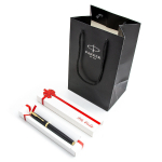 Parker IM Black t&auml;itesulepliiatsi komplekt karbis koos kinkekotiga