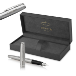 Parker Sonnet Stainless Steel CT (F)t&auml;itesulepliiats koos graveeringuga