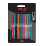 Rotring Linner Thinner Pen Set 0.4mm 10 v&auml;rvi - 2166220