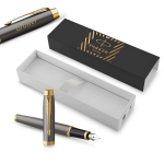 Parker IM Core Grey GT M purskkaevupliiats koos graveeringuga