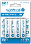 Taaslaetavad akud AA / R06 everActive NiMH 1,2V 2600 mAh kasutusvalmis 4B