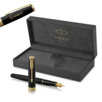 Parker Sonnet Matte Black GT (M) T&auml;itepliiats graveeringuga