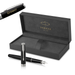 Parker Sonnet Matte Black CT (F) T&auml;itepliiats graveeringuga