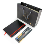 Parker Jotter Kensington punane pastapliiats koos A5 m&auml;rkmiku ja kinkekotiga